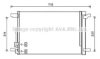 AVA QUALITY COOLING VW5335D Condenser, air conditioning